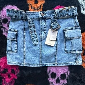 Sincerely Jules Blue Denim Mini Skirt